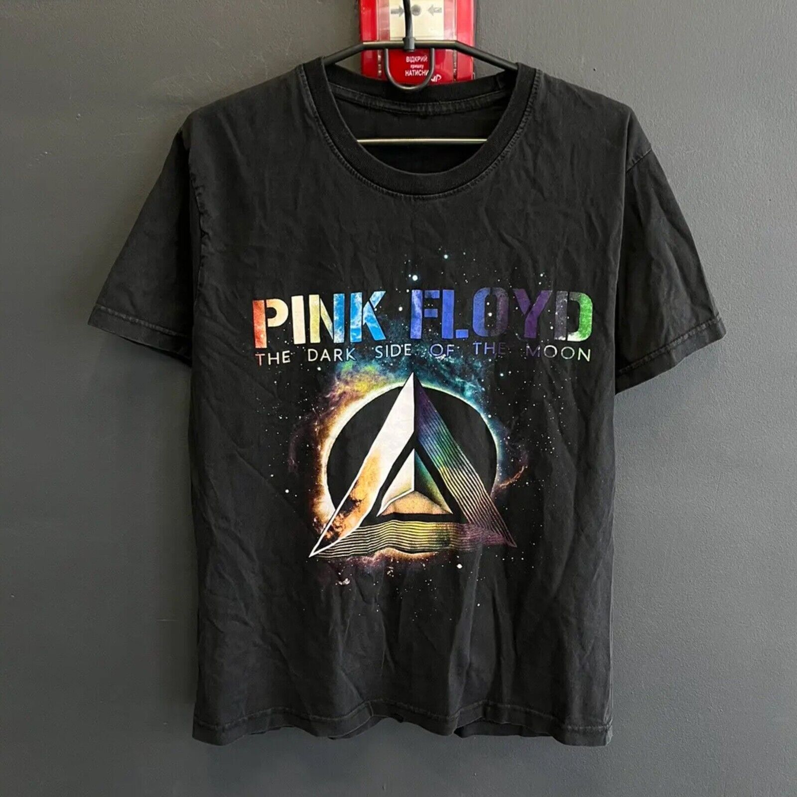 Pink Floyd T-Shirt Für Kinder – Schwarz, Kurzarm, Mit Dark Side Of The Moon Design, 100% Baumwolle
