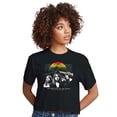 thumbnail image 1 of Pink Floyd - The Dark Side Of The Moon With Band - Juniors Cropped Cotton Blend T-Shirt, 1 of 5