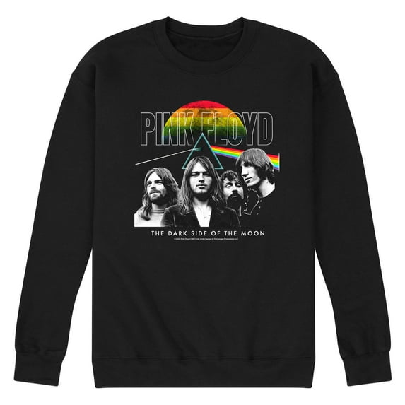 Pink Floyd - The Dark Side Of The Moon With Band - Men's Crew Neck Fleece Pullover