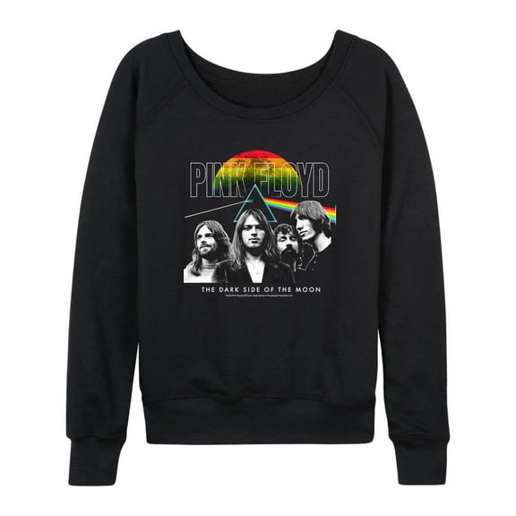 Pink Floyd - The Dark Side Of The Moon With Band - Women's Lightweight French Terry Long Sleeve Shirt