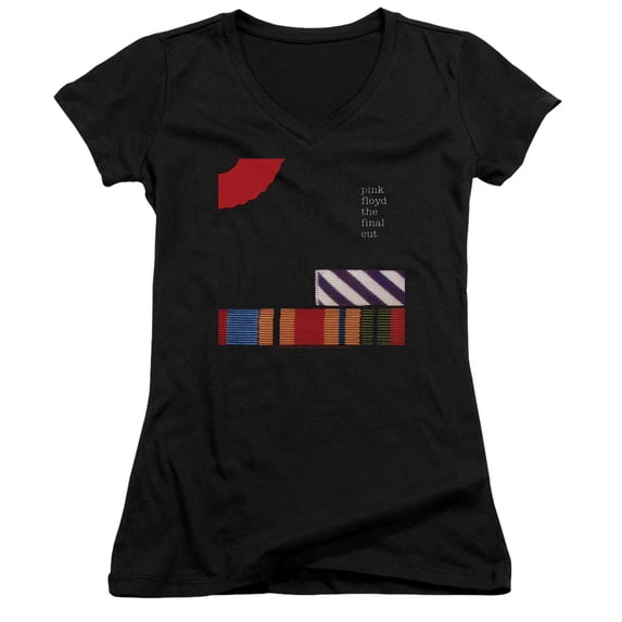Pink Floyd - The Final Cut - Juniors Cap Sleeve V-Neck Shirt - Medium