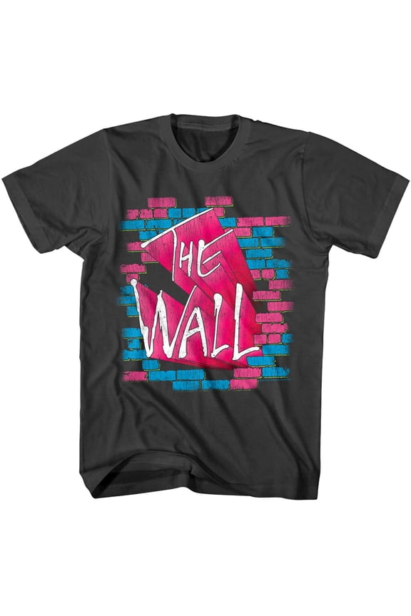 Pink Floyd - The Wall Bricks - American Classics - Smoke Adult Short Sleeve T-Shirt