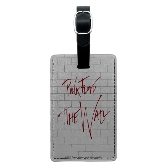 Pink Floyd The Wall Rectangle Leather Luggage Card Suitcase Carry-On ID Tag