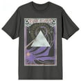 thumbnail image 1 of Pink Floyd Triangle With Clock And Rainbow Crew Neck Short Sleeve Charcoal Women's T-shirt-3XL, 1 of 3
