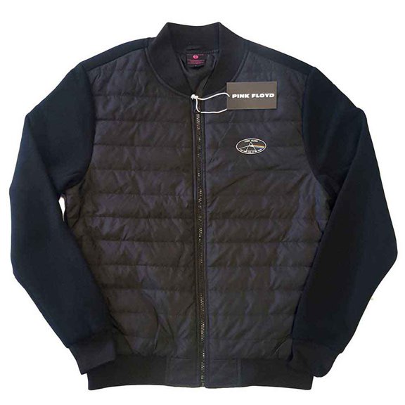 Pink Floyd Unisex Quilted Jacket Dark Side of the Moon Oval (Large)