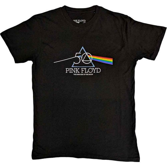 Pink Floyd Unisex T-Shirt: 50th Prism Logo (Medium)