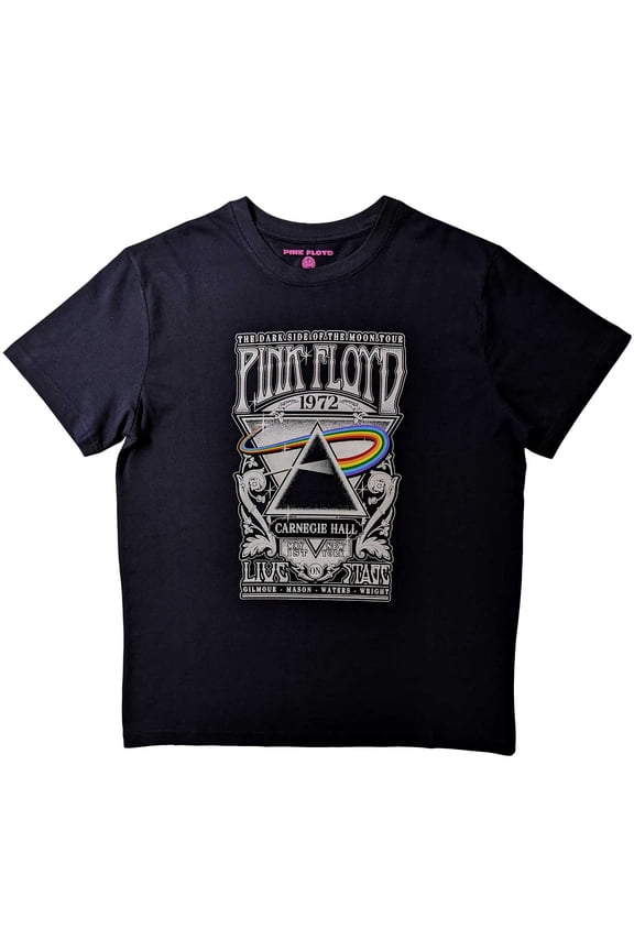 Pink Floyd Unisex T-Shirt Carnegie Hall Poster (Plus Sizes) (XXXX-Large)
