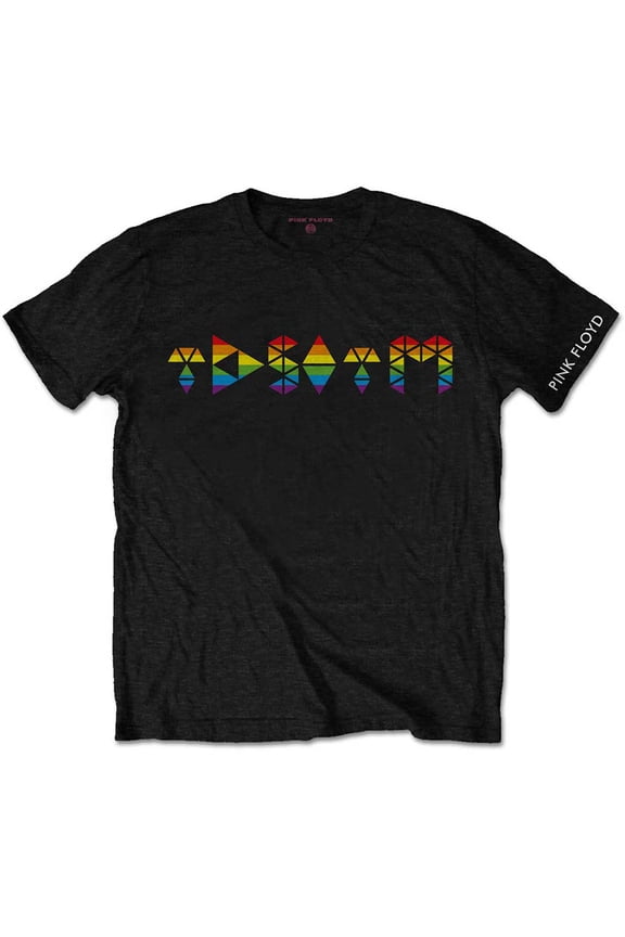 Pink Floyd Unisex T-Shirt Dark Side Prism Initials (Small)