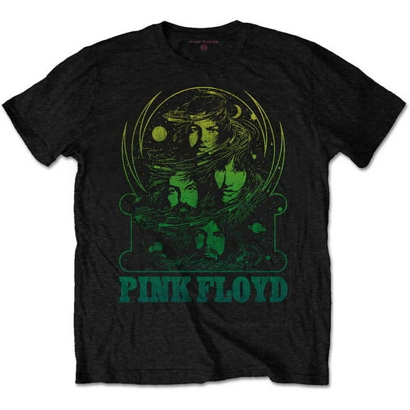 Pink Floyd Unisex T-Shirt Green Swirl (X-Large)