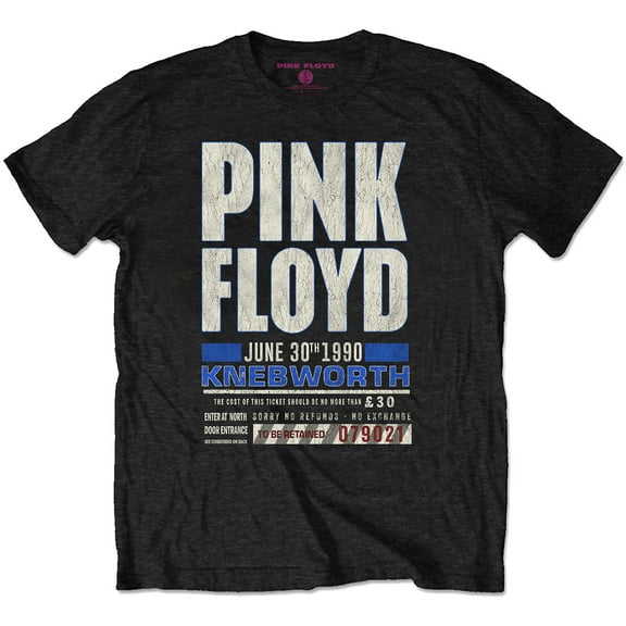 Pink Floyd Unisex T-Shirt Knebworth '90 Red (Medium)