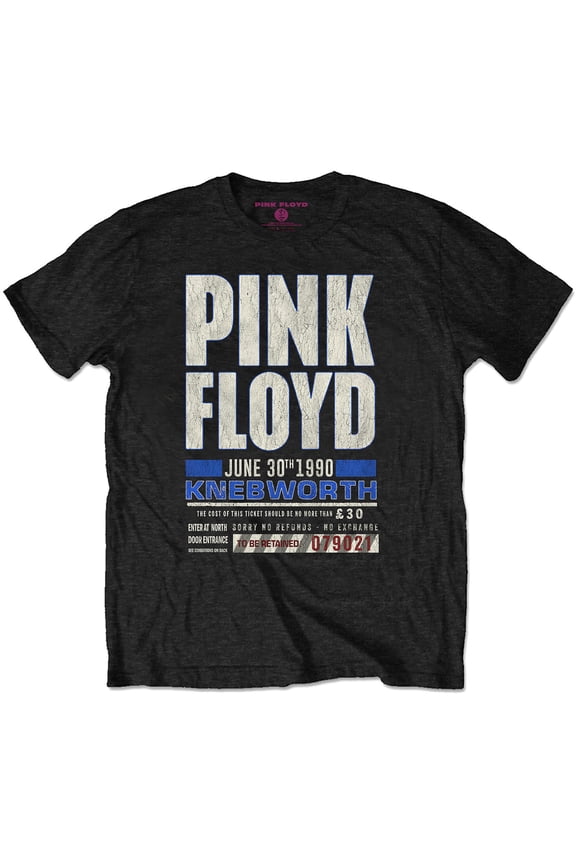 Pink Floyd Unisex T-Shirt Knebworth '90 Red (Medium)