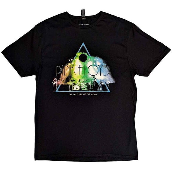 Pink Floyd Unisex T-Shirt: Live Band Rainbow Tone (X-Large)
