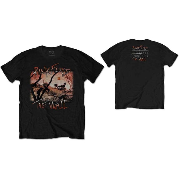 Pink Floyd Unisex T-Shirt The Wall Meadow (Back Print) (Small)