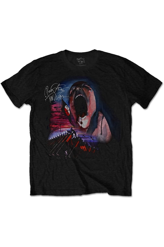 Pink Floyd Unisex T-Shirt The Wall Scream & Hammers (Small)