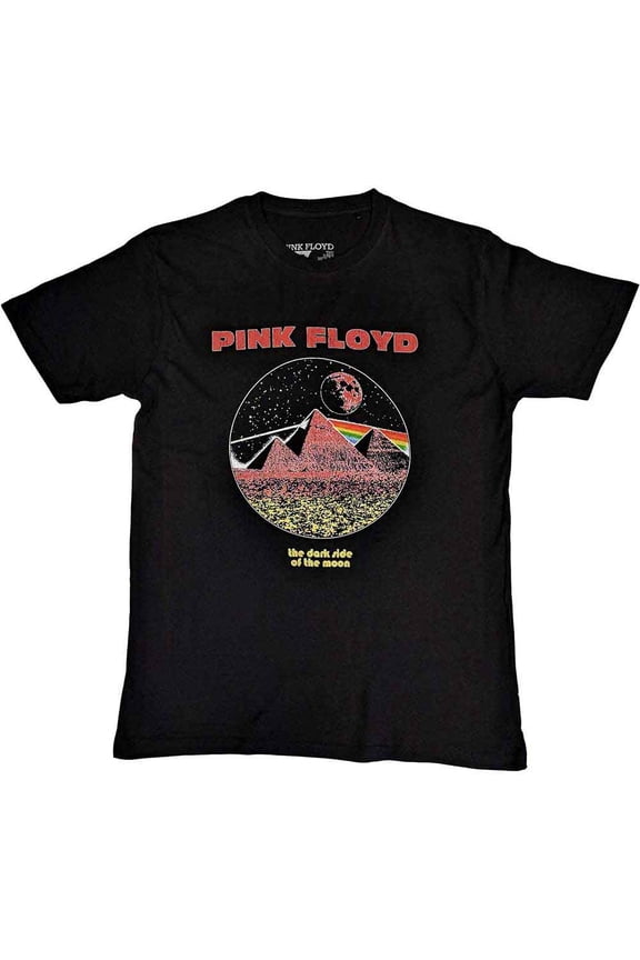 Pink Floyd Unisex T-Shirt: Vintage Pyramids (Medium)