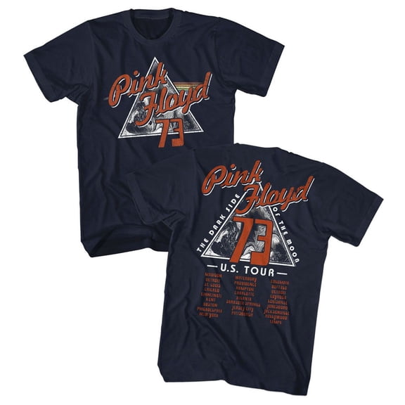 Pink Floyd Us73 Navy Adult T-Shirt Lt ***F&B***