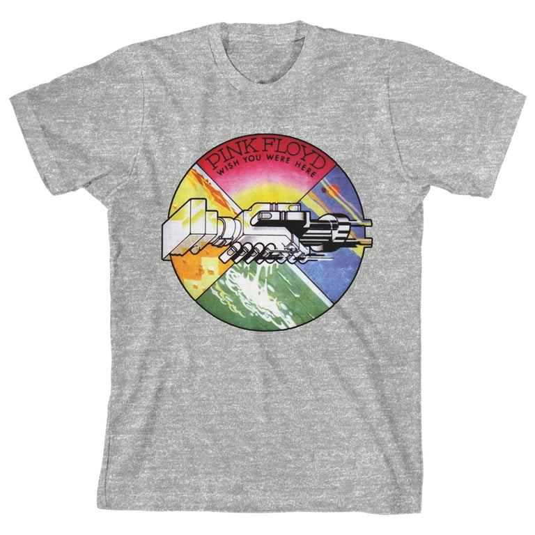 Pink Floyd Wish You Were Here Album Art Boy's Heather Gray T Pink Floyd Wish You Were Here Album Art Boy's Heather Gray T