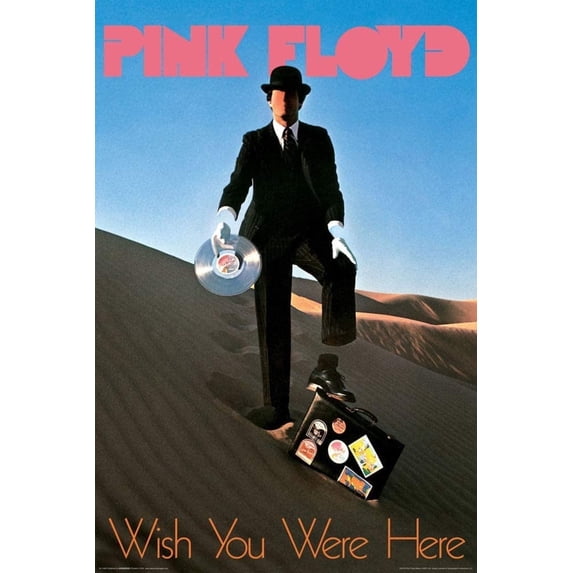 Pink Floyd - Wish You Were Here Record Man Poster 24x36 inches
