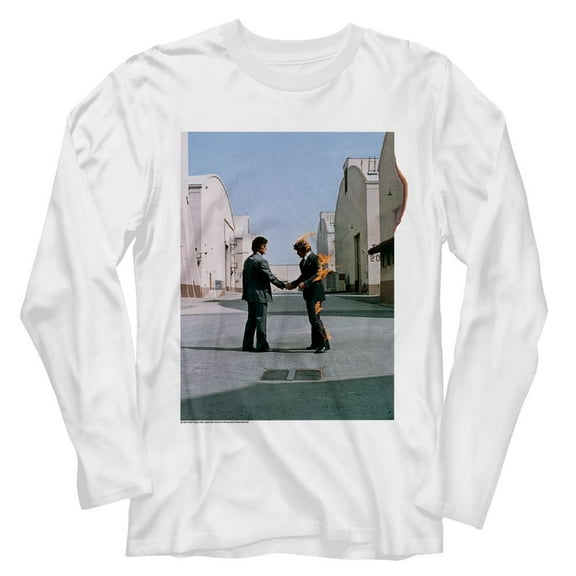 Pink Floyd Wish You Were Here White Adult Long Sleeve T-Shirt