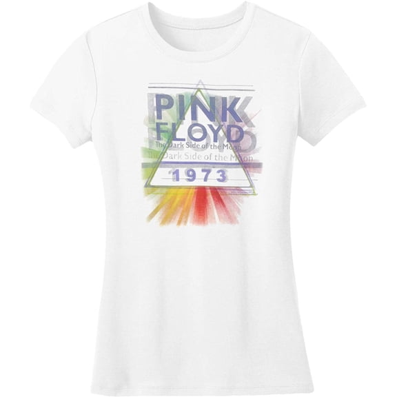 Pink Floyd Women's Juniors Dark Side Mist Short Sleeve T Shirt