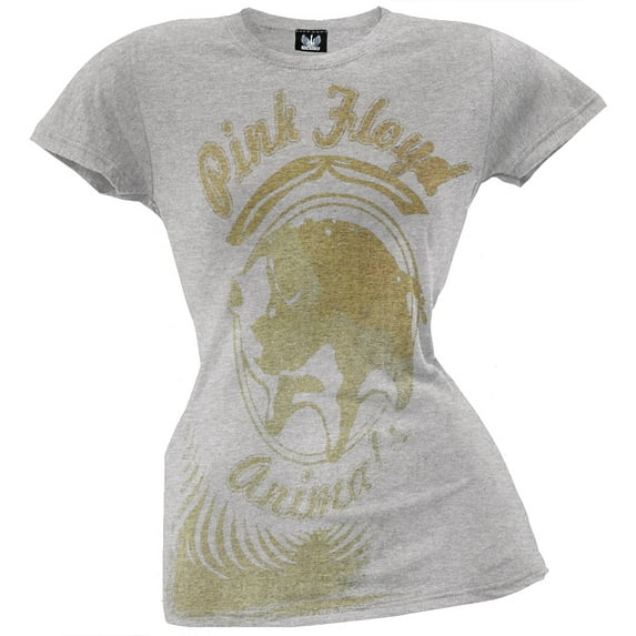 Pink Floyd Women's Juniors Golden Pig Short Sleeve T Shirt
