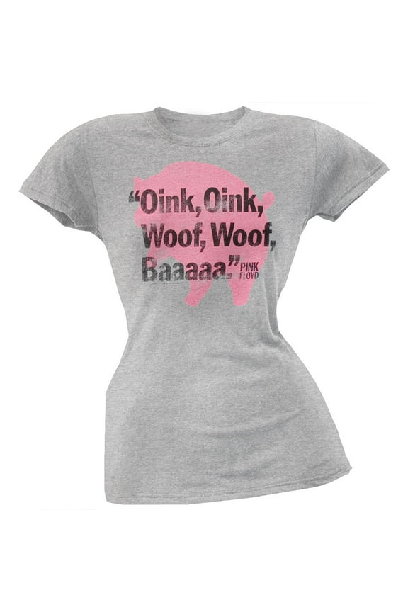 Women's Juniors Oink Oink Short Sleeve T Shirt