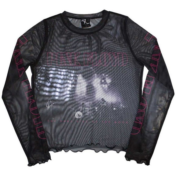 Pink Floyd Women's Long Sleeve T-Shirt: Live Band (Mesh) (X-Small)