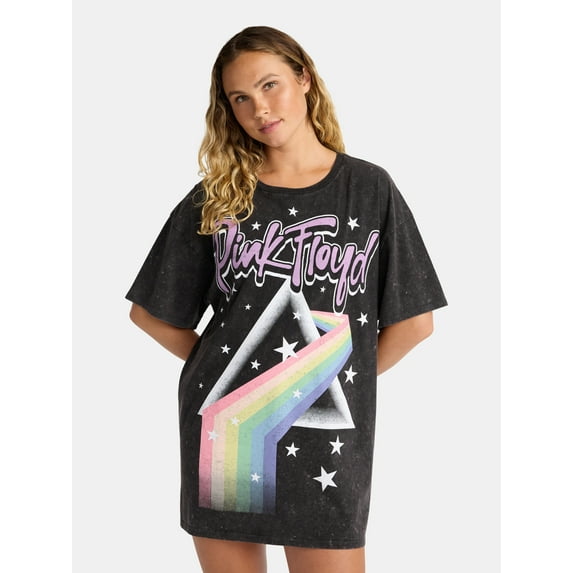 Pink Floyd Women's Oversized Sleep Shirt, Sizes XS-XXXL
