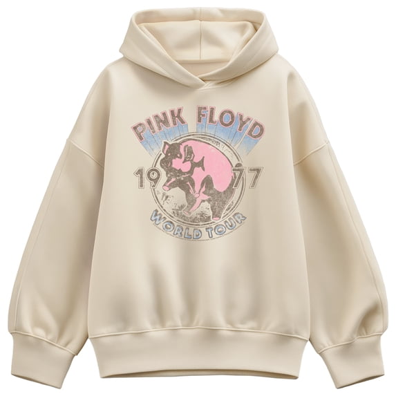 Pink Floyd - World Tour 77 - Women's Oversized Fleece Hoodie Sweatshirt