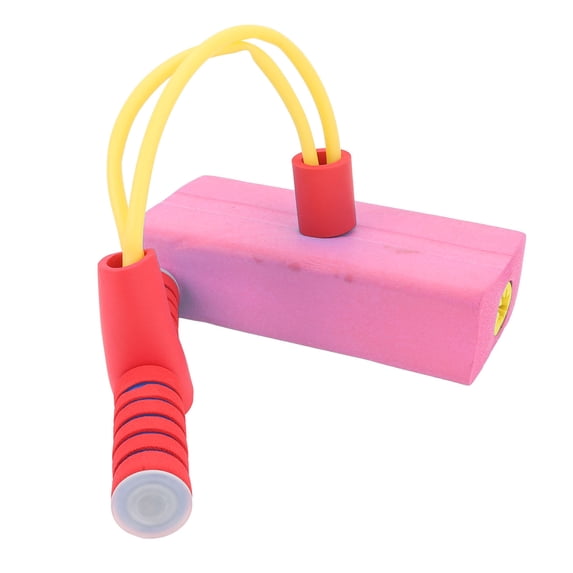 Pink Foam Pogo Jumper for Girls Taller Height Training, Resilient Fun Squeaker Jumping Toy Stick (24 x 20 in / 60.9 x 50.8 cm)