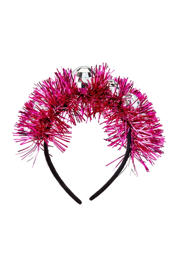Pink Foil Disco Ball Headband, by Way To Celebrate