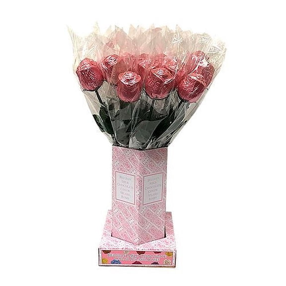 Pink Foiled Belgian Chocolate Color Splash Roses