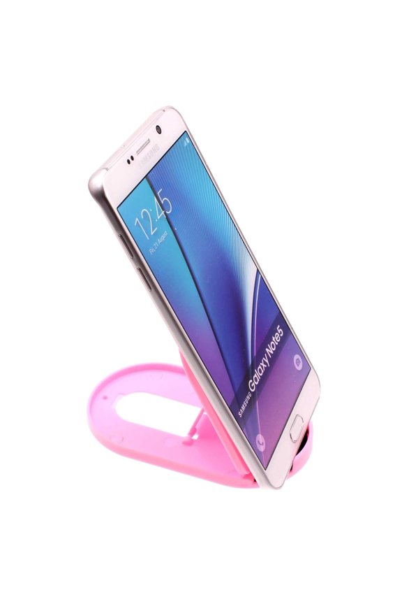 Pink Fold-up Stand for Cricket Debut Smart/S3/S2/Flex - Holder Travel Desktop Cradle Dock
