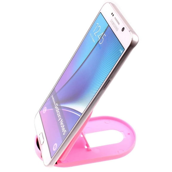 Pink Fold-up Stand for iPhone 16/Pro/Max/Plus - Holder Travel Desktop Cradle Dock for iPhone 16/Pro/Max/Plus