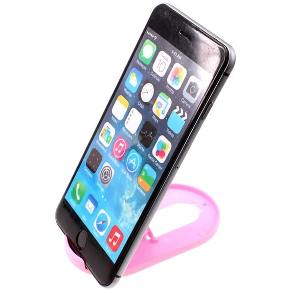 Pink Fold-up Stand for iPhone SE (2022) - Holder Travel Desktop Cradle Dock Q1K for iPhone SE (2022) (3rd Generation)