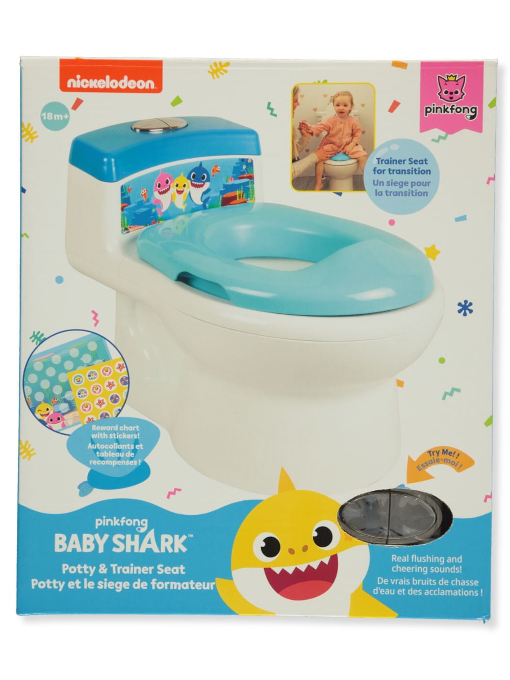 Pink Fong Baby Shark Potty & Trainer Seat