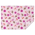 thumbnail image 1 of Pink Football and Flowers Pattern Rectangle Tablecloth 60"x84",Waterproof Polyester Rectangle Table Cloth, Wipeable Spillproof Polyester Tablecloth for Dining, Camping, Indoor and Outdoor, 1 of 5