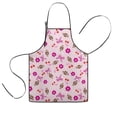 thumbnail image 1 of Pink Football and Flowers Pattern Kids Aprons for Girls and Boys,Adjustable Neck Strap Toddler Aprons for Kids Cooking Baking, 1 of 7