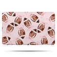 thumbnail image 1 of Pink Footballs with Bows Pattern Bathroom Rugs Mat,Non Slip Microfiber Bathroom Rug,Rubber Backing,Soft Bathroom Mats for Bathroom Floor,Tub and Shower,20x32in(50x80cm), 1 of 5