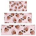 thumbnail image 1 of Pink Footballs with Bows Pattern Kitchen Rugs Sets Of 3,Kitchen Runner Rugs Non Skid Washable,Decorative Kitchen Floor Mats for Kitchen,Sink,Laundry,17"x30"+ 17"x47" + 17"x59", 1 of 6