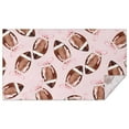 thumbnail image 1 of Pink Footballs with Bows Pattern Rectangle Tablecloth 60"x102",Waterproof Polyester Rectangle Table Cloth, Wipeable Spillproof Polyester Tablecloth for Dining, Camping, Indoor and Outdoor, 1 of 6