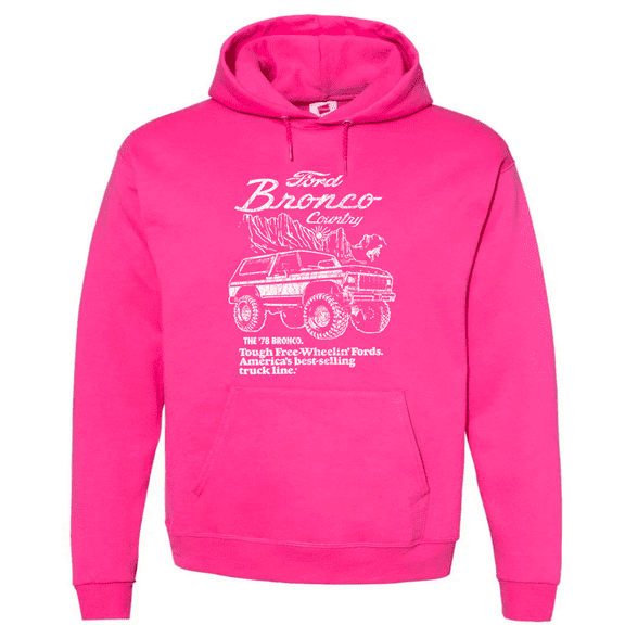 Pink Ford Bronco Hoodie Sweatshirt Clothing Accessories Gifts Mens