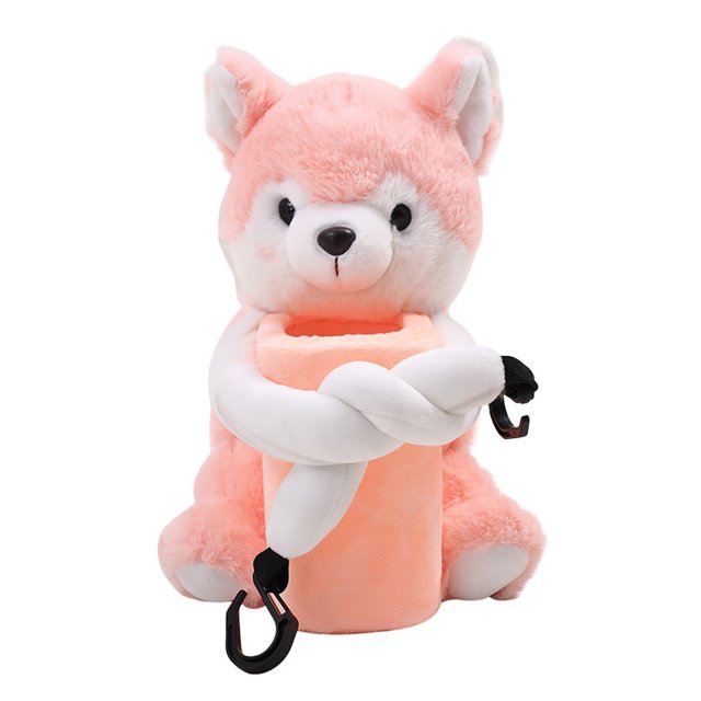 (PinkFox) Car tissue box/trash can two in one