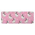 thumbnail image 1 of Pink French Bulldog Love Heart Kitchen Rug Mat,Kitchen Runner Rugs Non Skid Washable,Decorative Kitchen Floor Mats for Kitchen,Sink,Laundry,17"x47.2", 1 of 7