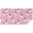 thumbnail image 1 of Pink French Bulldog Love Heart Rectangle Tablecloth 60"x120",Waterproof Polyester Rectangle Table Cloth, Wipeable Spillproof Polyester Tablecloth for Dining, Camping, Indoor and Outdoor, 1 of 6
