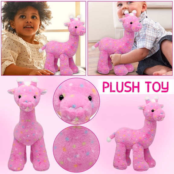 Pink Frosted Animal Camel Plush Toy Camel Plush Doll Super Soft & Huggable Camel Stuffed Plush Ideal for Birthday/Easter Collections