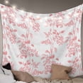 thumbnail image 1 of Pink Fruit Large Tapestry for Bedroom Wall Hanging Tapestry, Vintage Plant Nature Botanical Flower Ceiling Backdrop Tapestries Poster Blanket Wall Decor for Teens Room Living Room Dorm 100" x 59", 1 of 8