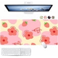 thumbnail image 1 of Pink Gaming Mouse Pad - Large Mouse Pad XL, Waterproof Large Extended Mouse Pad, Washable Mouse Pad with Non-Slip Rubber Base for Women Office Decor, Home Desk Accessories, 31.5 X 11.8 Inch, 1 of 6