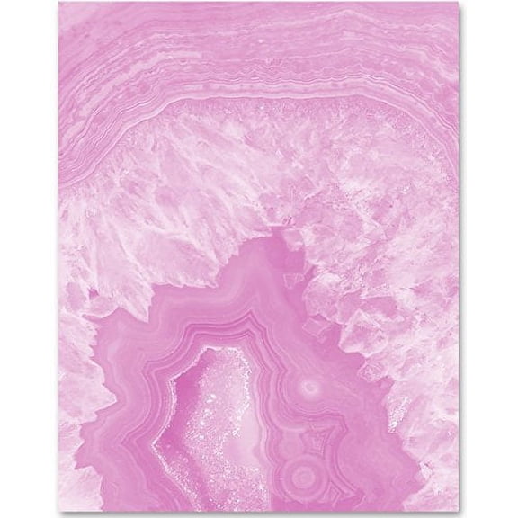 Pink Geode - 11x14 Unframed Art Print - Great Home Decor