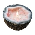 thumbnail image 1 of Pink Geode Style Resin Candle Holder Ornament, Scented Candle, Rustic Bedroom Decor, Candle Holder Decor, 4.5X2.5 Inch Vintage Resin Craft for Backyard Balcony Home Accent, 1 of 5